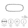 Cadena Motosierra 3/8" / 0.050" 1,3 mm. / 40 eslabones / 91 P