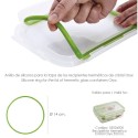 Anillo Silicona Para Recipiente Hermético Cristal Rectangular 550 ml.