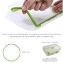 Anillo Silicona Para Recipiente Hermético Cristal Rectangular 1850 ml.