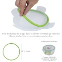 Anillo Silicona Para Recipiente Hermético Cristal Redondo 400 ml.