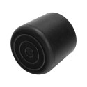 Taco Goma Andador Negro Diámetro 22mm Con Arandela Interior Bolsa 50 Unidades
