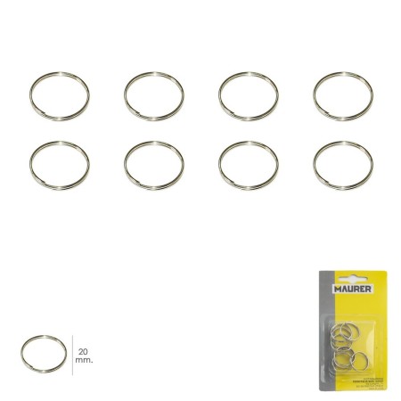 Anilla Llavero Diámetro 20 mm (Blíster 8 piezas)