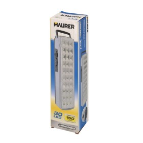 Linterna LED / Lampara De Emergencia Con enchufe / Recargable (1.200 mAh) 150 Lúmenes Con Asa y Cargador De Coche