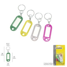 Llavero Porta etiquetas (Blíster 4 piezas)