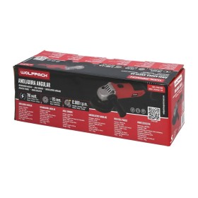 Amoladora Angular 710 Watt. Disco Diámetro 115 mm. 11.000 R.P.M. Mango 2 posiciones Eje M14 Protector Disco Ajustable
