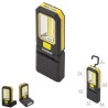 Linterna LED Profesional Multifunción Compacta Plegable A Pilas (3 AAA) 210 Lúmenes 2 Modos de Iluminación Con Imán y Gancho