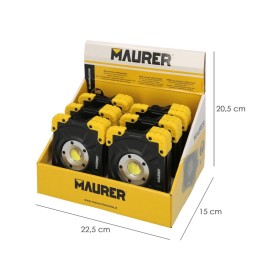 Linterna LED / Foco Led Multifunción Portátil A pilas(3 AAA) 500 Lúmenes Con Imán y Soporte Ajustable 180º
