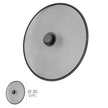 Tapa Anti Salpicaduras Sartén Acero Diámetro 30 cm. Negro.