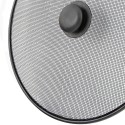 Tapa Anti Salpicaduras Sartén Acero Diámetro 30 cm. Negro.