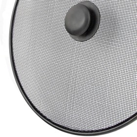 Tapa Anti Salpicaduras Sartén Acero Diámetro 30 cm. Negro.
