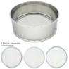 Harinero Tamizador Acero Inoxidable Diámetro 20 cm. Con 3 Mallas Intercambiables