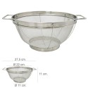 Escurridor Malla Acero Inoxidable Con Asas Diámetro 22 cm.