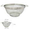 Escurridor Malla Acero Inoxidable Con Asas Diámetro 22 cm.