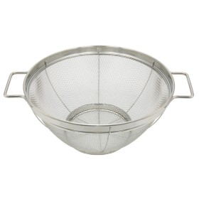 Escurridor Malla Acero Inoxidable Con Asas Diámetro 22 cm.