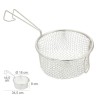 Cesta Freír Acero Inoxidable Con Mango Diámetro 18 cm.