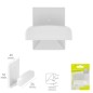 Colgador Percha Adhesivo Acero Inoxidable Color Blanco Colgador Percha Adhesivo Acero Inoxidable Color Blanco