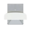 Colgador Percha Adhesivo Acero Inoxidable Color Metalizado / Blanco