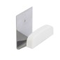 Colgador Percha Adhesivo Acero Inoxidable Color Metalizado / Blanco Colgador Percha Adhesivo Acero Inoxidable Color Metalizado / Blanco