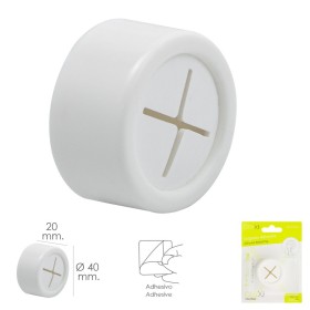 Colgador Adhesivo Cocina Blanco Diámetro 40 mm.