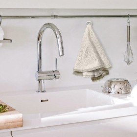 Colgador Adhesivo Cocina Blanco Diámetro 40 mm.