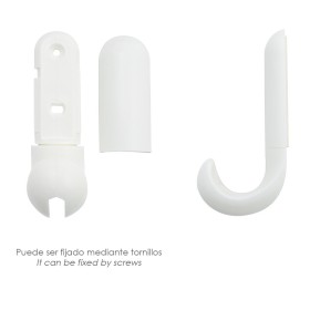 Colgador Adhesivo / Atornillable Blanco