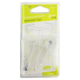 Sujeta Manteles Transparentes Con Muelle Extrafuerte 4 Piezas