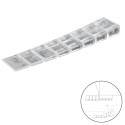 Cuñas Calza Muebles Ajustable / Recortable Transparente (Blíster 9 Piezas)