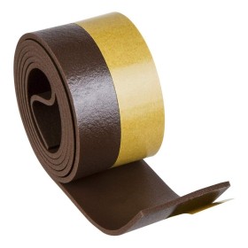 Burlete Umbral Autoadhesivo PVC Flexible Marrón