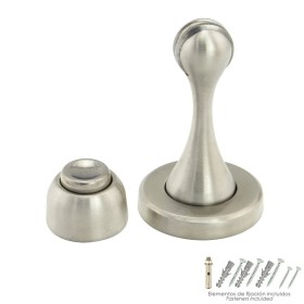 Tope Puerta Retenedor Magnético Extrafuerte Acero Inoxidable Para Pared y Suelo