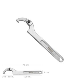 Llave De Gancho Articulada Para Tuberías Diámetro 15 A 35 mm.