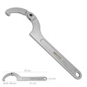Llave De Gancho Articulada Para Tuberías Diámetro 50 a 80 mm.