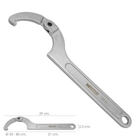 Llave De Gancho Articulada Para Tuberías Diámetro 50 a 80 mm.
