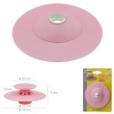 Tapón Universal Fregadero Lavabo Bañera Silicona Con Cestillo Diámetro 10 cm.