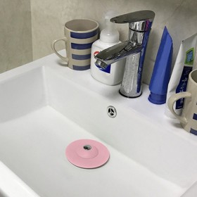 Tapón Universal Fregadero Lavabo Bañera Silicona Con Cestillo Diámetro 10 cm.
