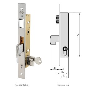 Cerradura Cvl 1990V20/5 Carpintería Metálica