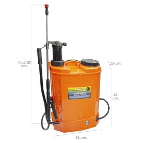 Sulfatadora Eléctrica Wolfpack 16L/12V - Autonomía 9h