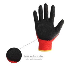Guantes Látex / Nylon Gripflex Talla 7" (Par)