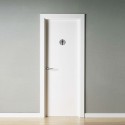Placa Adhesiva Baño "Hombre" Acero Inoxidable Diámetro 7 cm.
