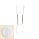Cuelgaplatos Muelle Para platos de Diámetro 13 a 18 cm.