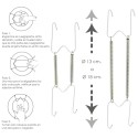 Cuelgaplatos Muelle Para platos de Diámetro 13 a 18 cm.