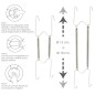 Cuelgaplatos Muelle Para platos de Diámetro 13 a 18 cm. Cuelgaplatos Muelle Para platos de Diámetro 13 a 18 cm.