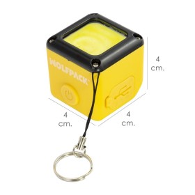 Linterna LED Multifunción Compacta Recargable / Powerbank 300 Lúmenes Con Imán