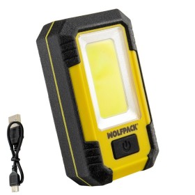 Linterna LED Profesional Compacta Engomada Batería Recargable 500 Lúmenes Con Función Powerbank, Imán, Soporte y Gancho