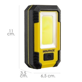 Linterna LED Profesional Compacta Engomada Batería Recargable 500 Lúmenes Con Función Powerbank, Imán, Soporte y Gancho