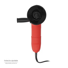 Amoladora Angular 500 Watt. Disco Diámetro 115 mm. 11.000 R.P.M. Mango 2 posiciones Eje M14 Protector Disco Ajustable