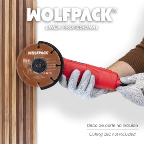 Amoladora Angular 500 Watt. Disco Diámetro 115 mm. 11.000 R.P.M. Mango 2 posiciones Eje M14 Protector Disco Ajustable