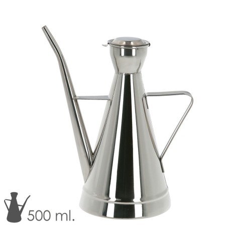 Aceitera Acero Inoxidable Modelo Elegante 500 ml.