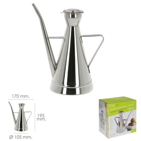 Aceitera Acero Inoxidable Modelo Elegante 500 ml.