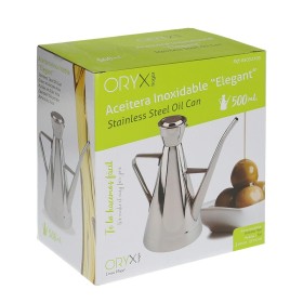 Aceitera Acero Inoxidable Modelo Elegante 500 ml.