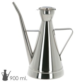 Aceitera Acero Inoxidable Modelo Elegante 900 ml.